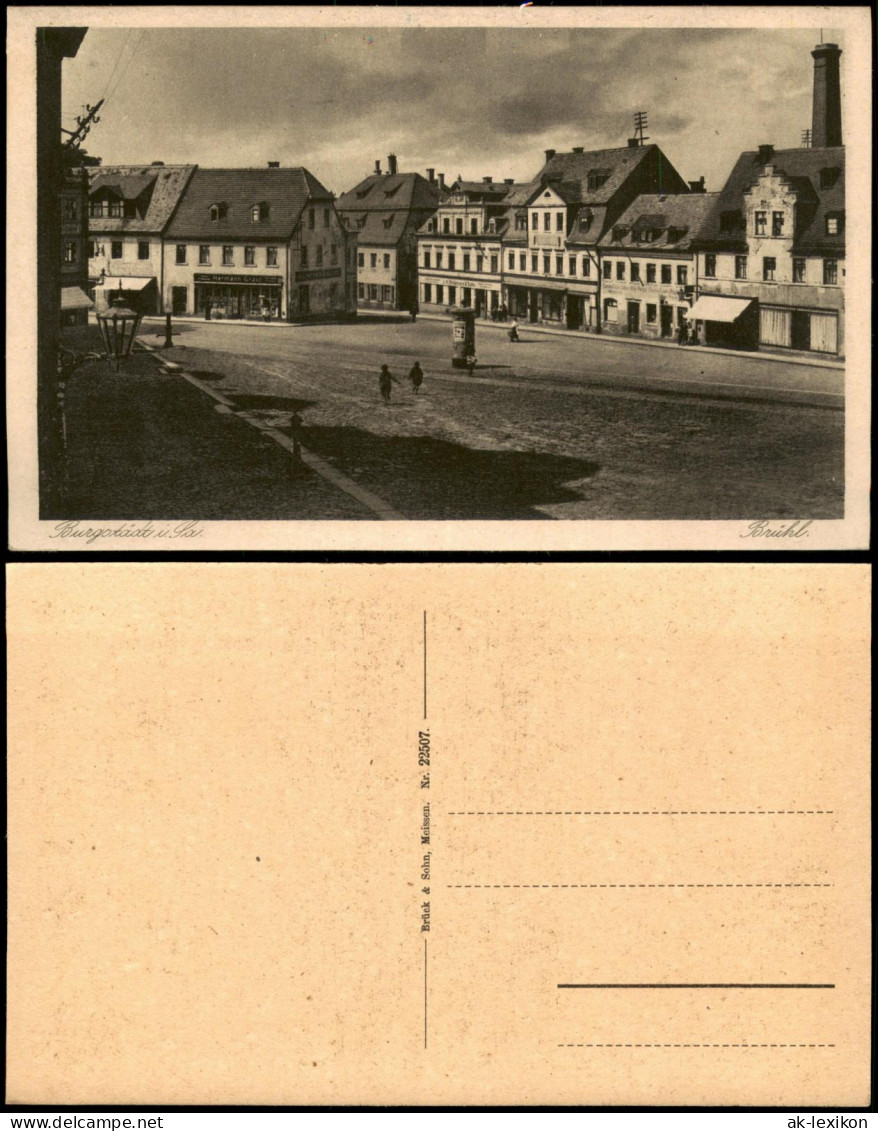 Ansichtskarte Burgstädt Brühl 1928