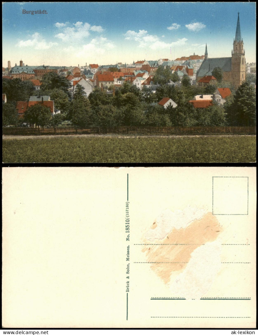 Ansichtskarte Burgstädt Partie am Stadtrand 1914
