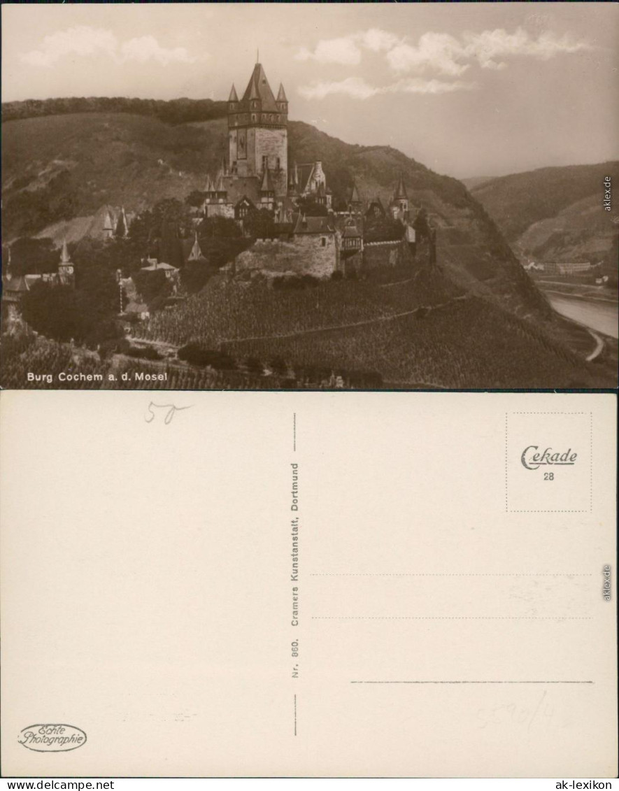 Ansichtskarte Cochem Kochem Reichsburg Cochem 1930