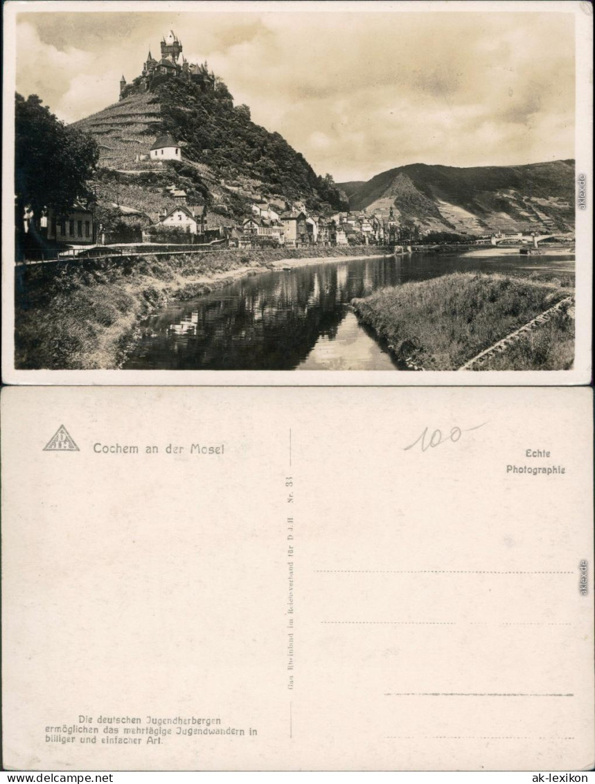 Ansichtskarte Cochem Kochem Reichsburg Cochem 1930