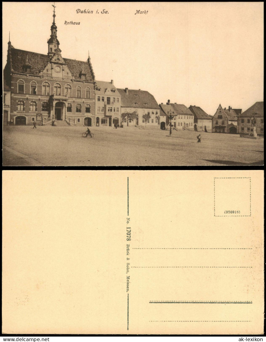 Ansichtskarte Dahlen Marktplatz 1913