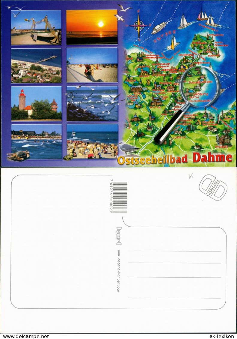 Ansichtskarte Dahme (Mark) Strand, Sonne, Luftbild, Leuchtturm, Wasser 1995