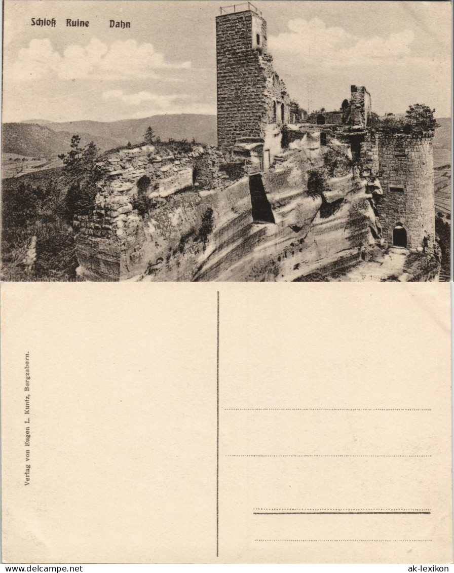 Ansichtskarte Dahn Burgruine Alt-Dahn 1909