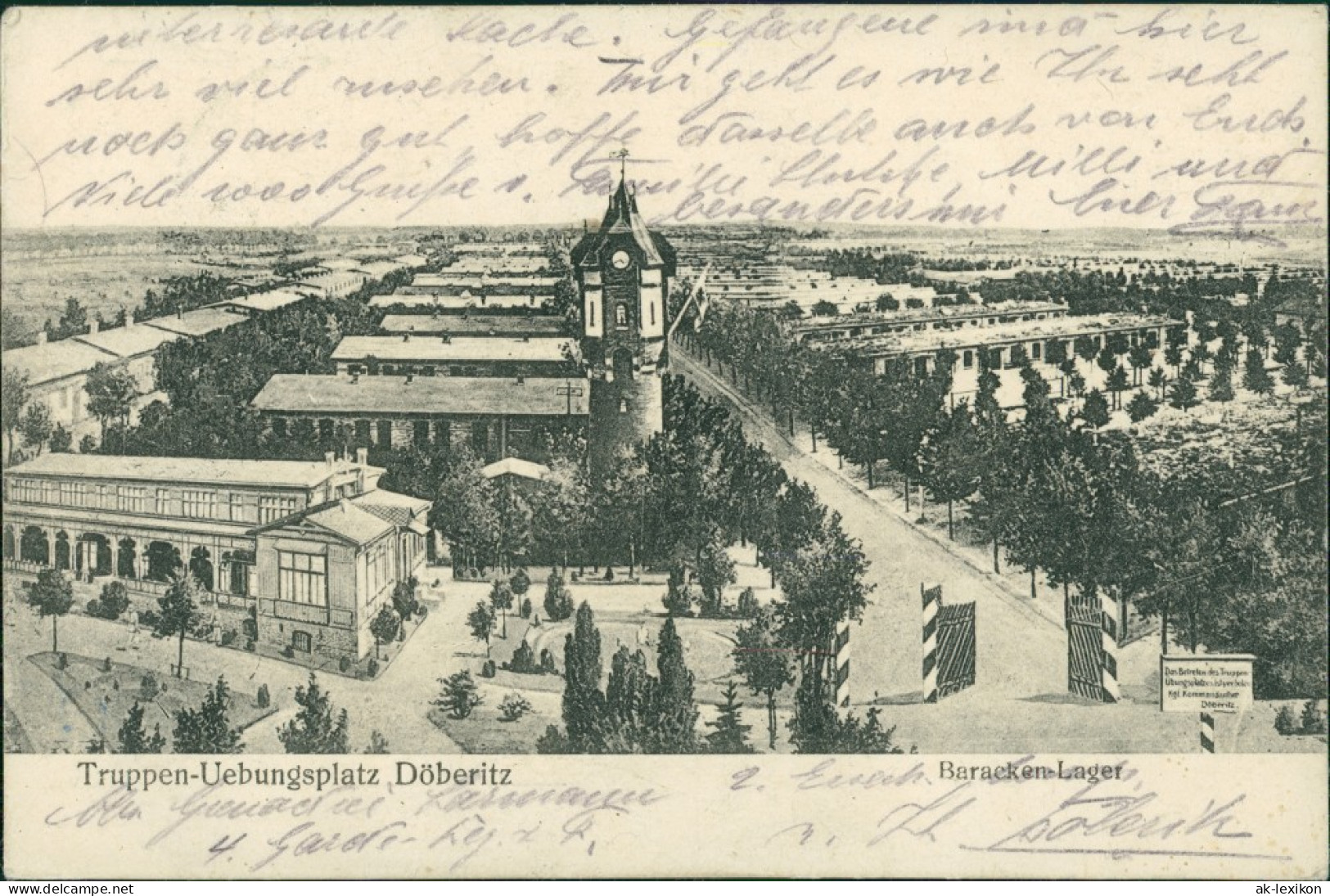 Ansichtskarte Dallgow-Döberitz Baracken-Lager, Truppenübungsplatz g1916 #