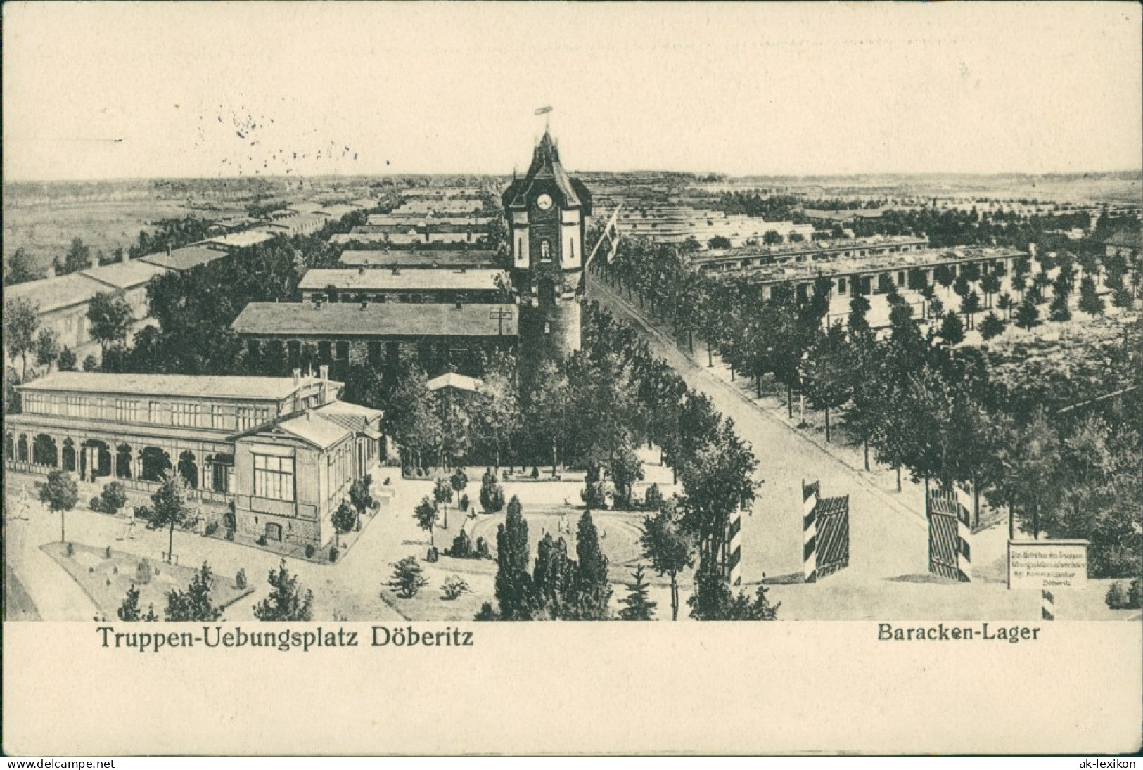 Ansichtskarte Dallgow-Döberitz Truppenübungsplatz - Baracken-Lager 1915