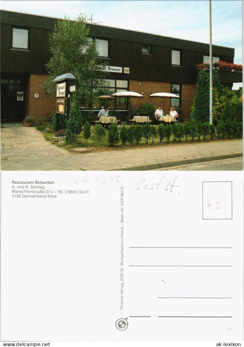 Ansichtskarte Dannenberg (Elbe) Restaurant Birkenhof Marschtorstraße 1980