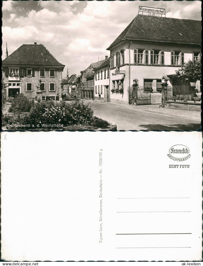 Ansichtskarte Deidesheim Winzergenossenschaft - straße 1963
