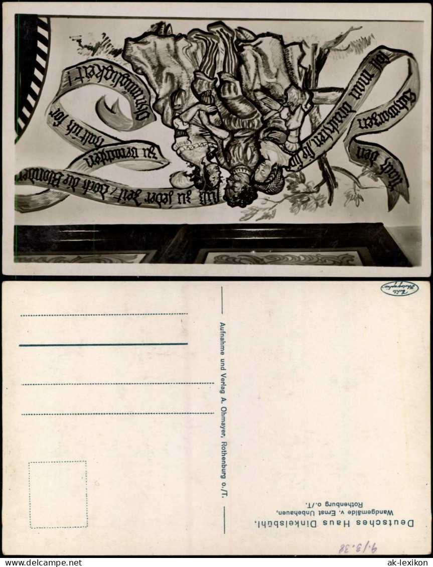 Ansichtskarte Dinkelsbühl Deutsches Haus Dinkelsbühl - Wandgemälde 1932