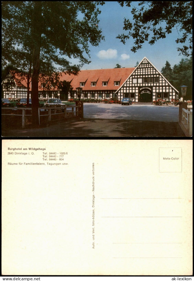 Ansichtskarte Dinklage Burghotel am Wildgehege 1979
