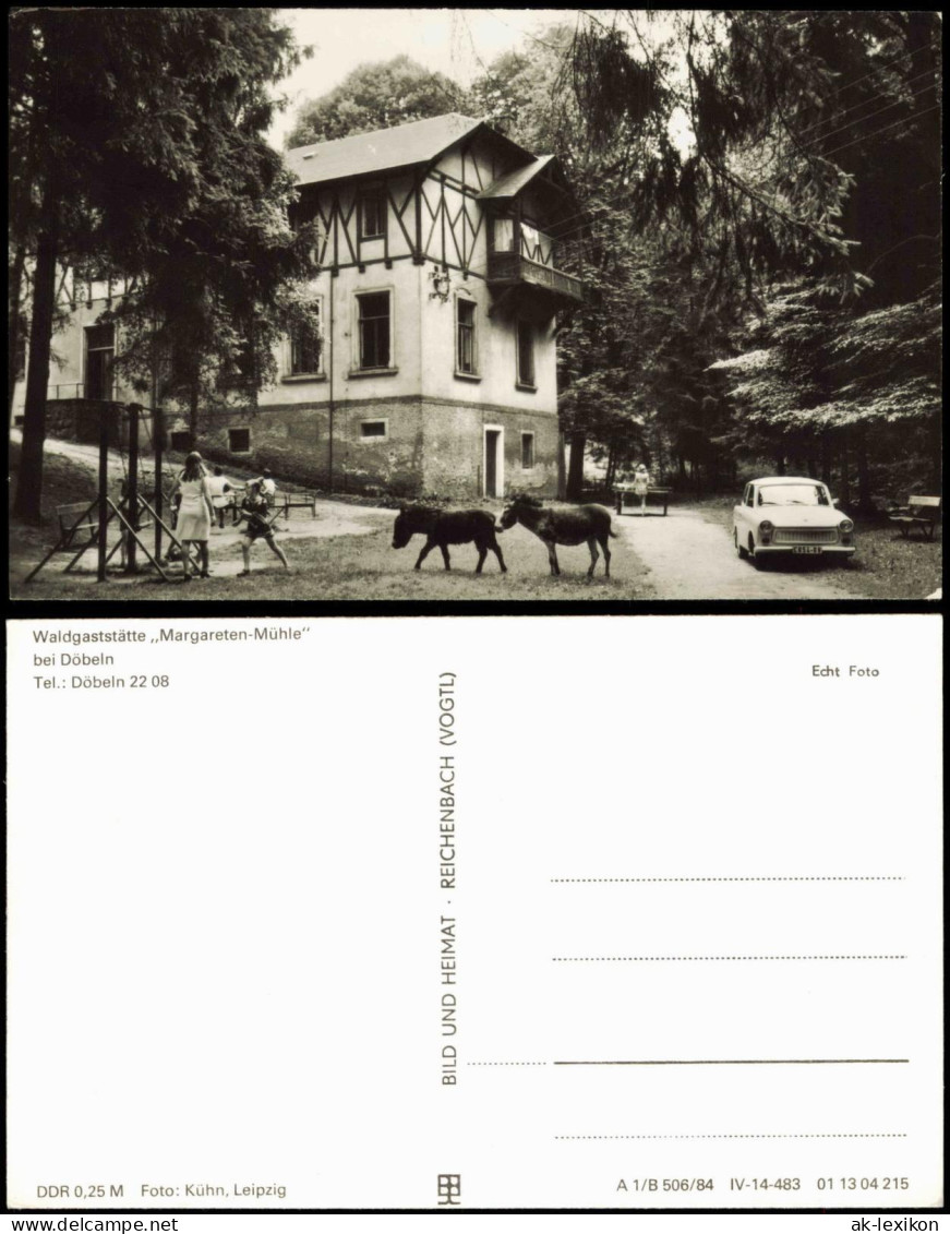 Ansichtskarte Döbeln Waldgaststätte Margareten-Mühle 1984
