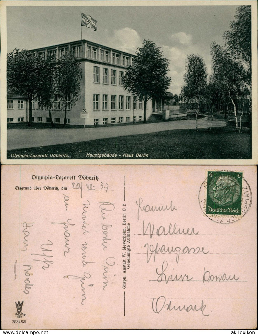 Ansichtskarte Döberitz-Premnitz Hauptgebäude - Haus Berlin 1939