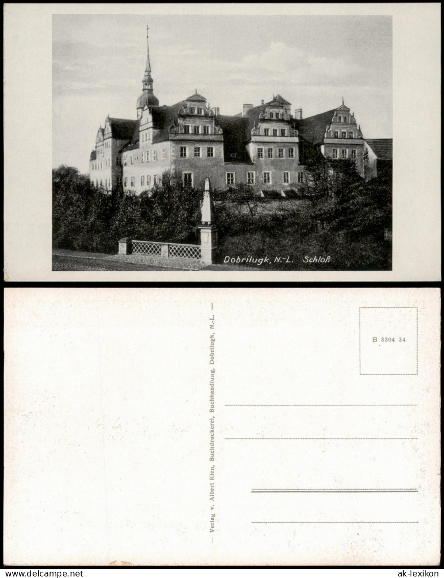 Ansichtskarte Doberlug-Kirchhain Dobrilugk Schloß Schloss Gesamtansicht 1920