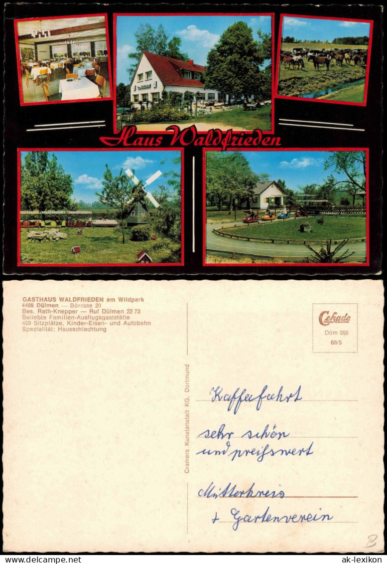Ansichtskarte Dülmen Gasthaus Waldfrieden - Börnste 20 Mehrbild 1963