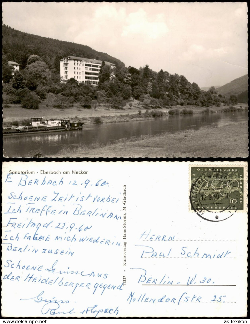 Ansichtskarte Eberbach Sanatorium Eberbach am Neckar 1960