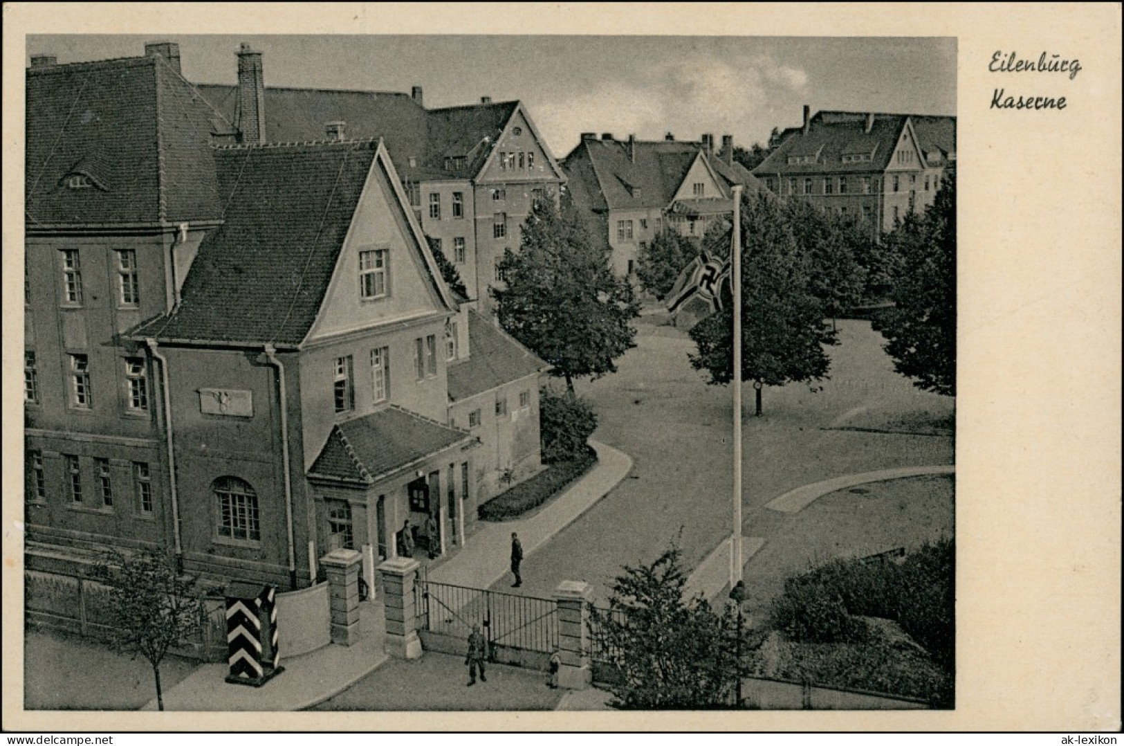 Ansichtskarte Eilenburg Kaserne Toreinfahrt 1939