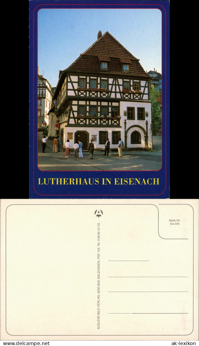 Ansichtskarte Eisenach Personen, Besucher am Lutherhaus 2000