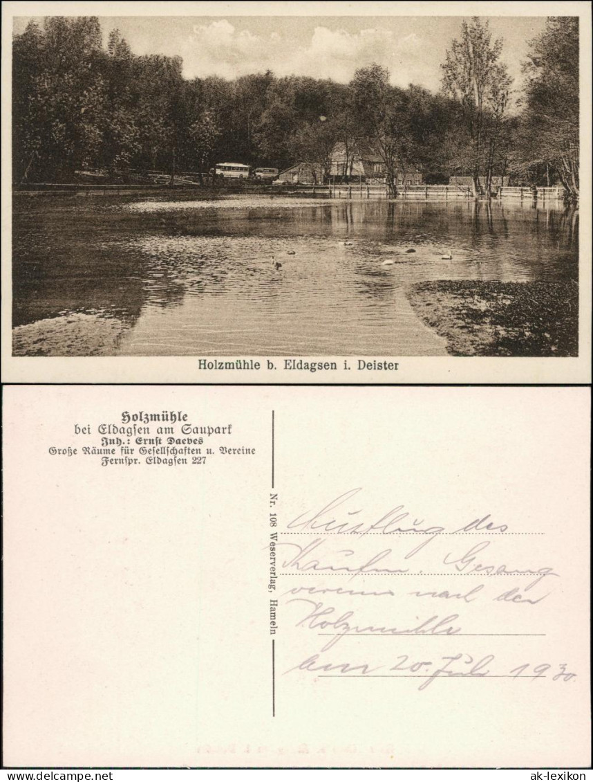 Ansichtskarte Eldagsen-Springe Holzmühle 1916
