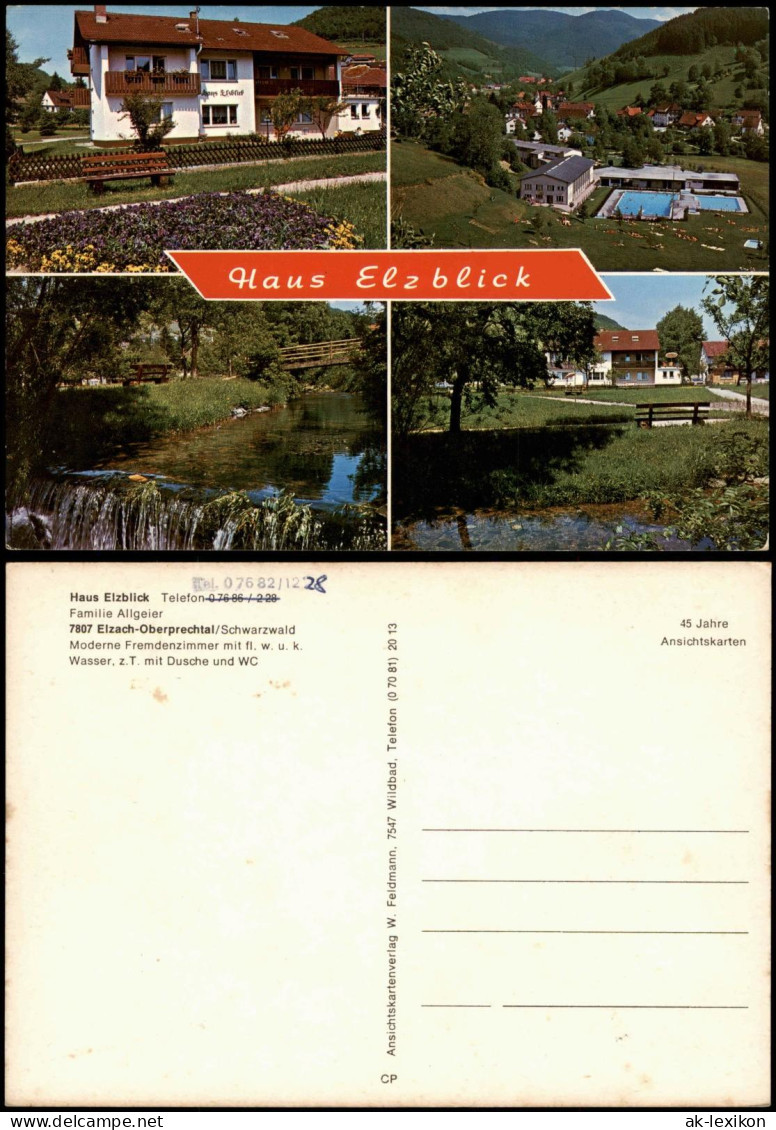 Ansichtskarte Elzach Haus Elzblick Oberprechtal 1978
