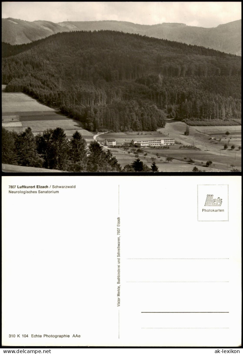 Ansichtskarte Elzach Schwarzwald Neurologisches Sanatorium. 1969