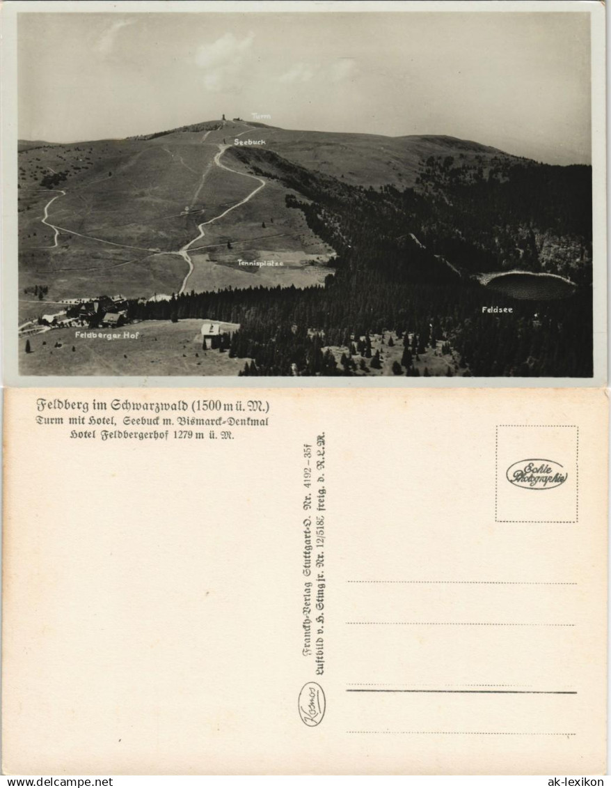 Ansichtskarte Feldberg (Schwarzwald) Turm Tennisplätze - Feldberg 1930