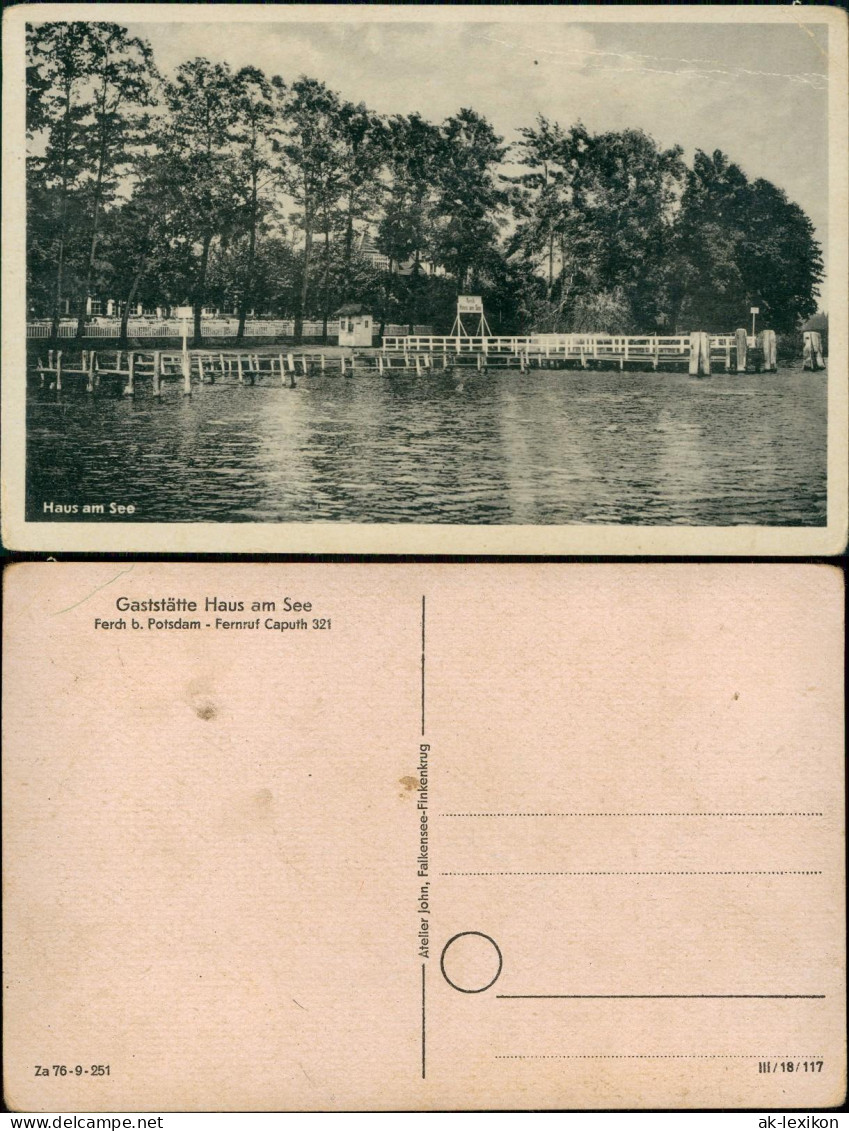 Ansichtskarte Ferch-Schwielowsee Gaststätte Haus am See Ferch 1959