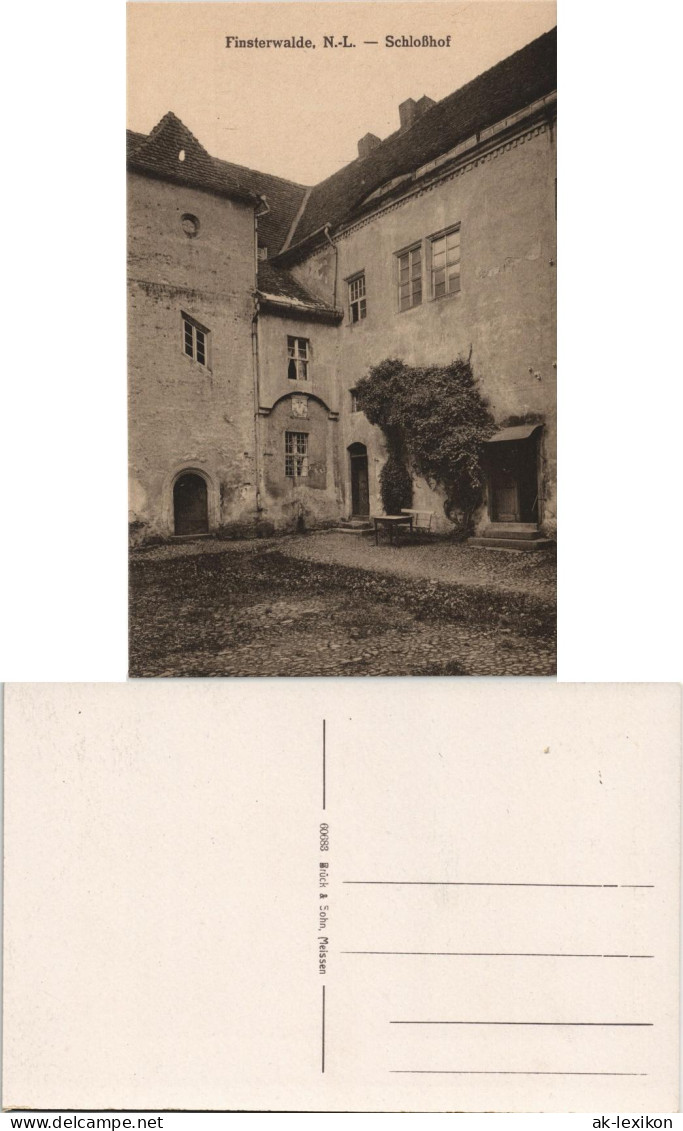 Ansichtskarte Finsterwalde Grabin Schloßhof 1914