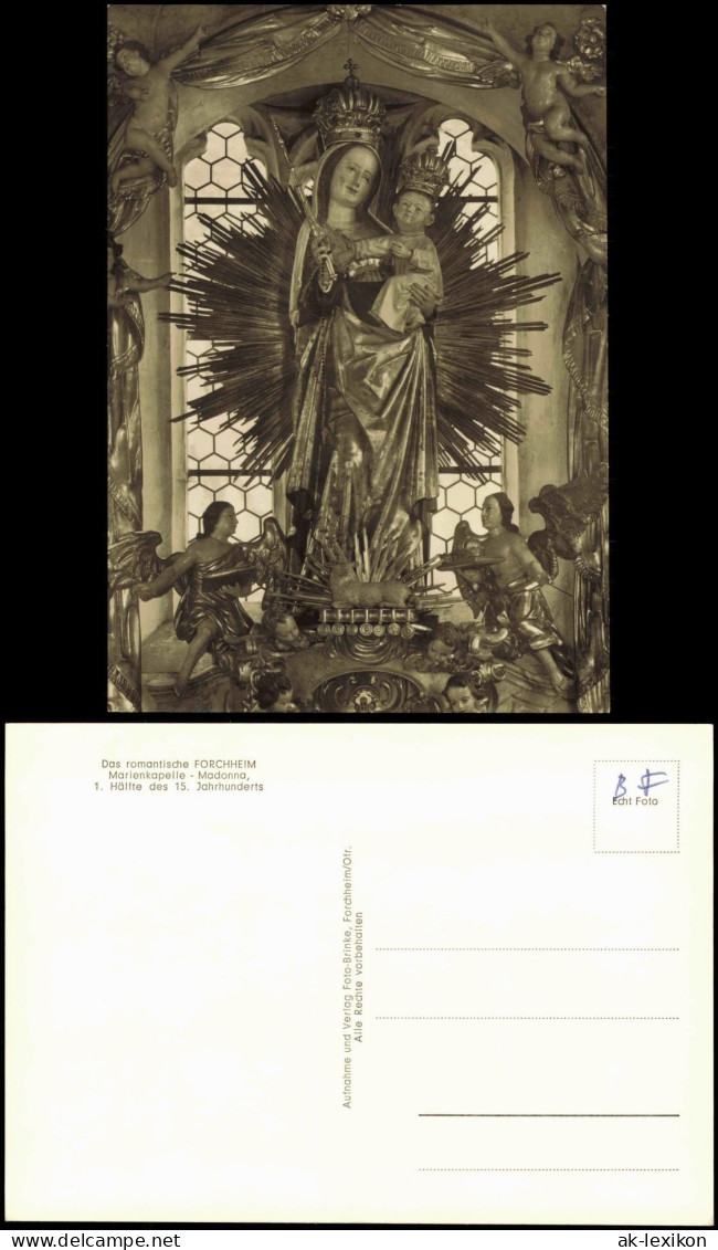 Ansichtskarte Forchheim (Oberfranken) Marienkapelle Madonna 1960