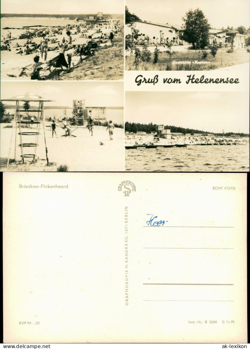 Ansichtskarte Frankfurt (Oder) Strand Sielplatz Brieskow-Finkenheerd 1971