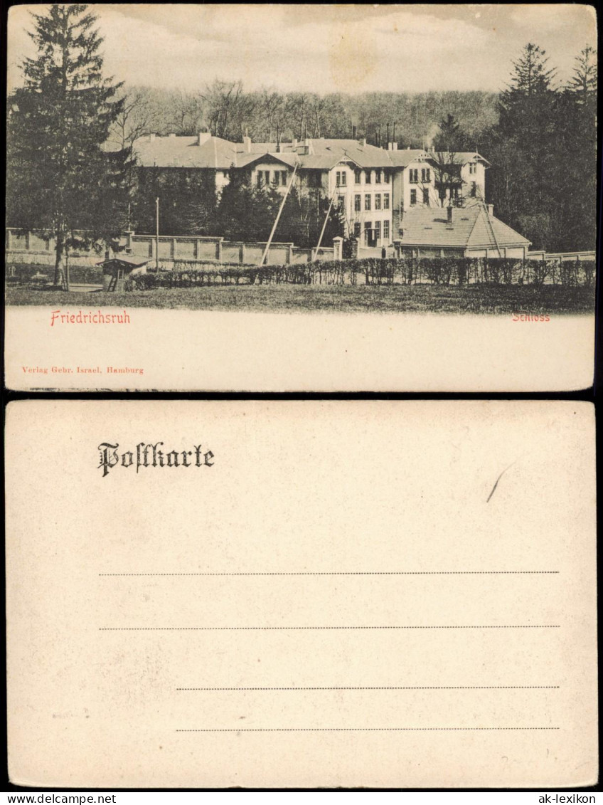Ansichtskarte Friedrichsruh Schloss Friedrichsruh 1900