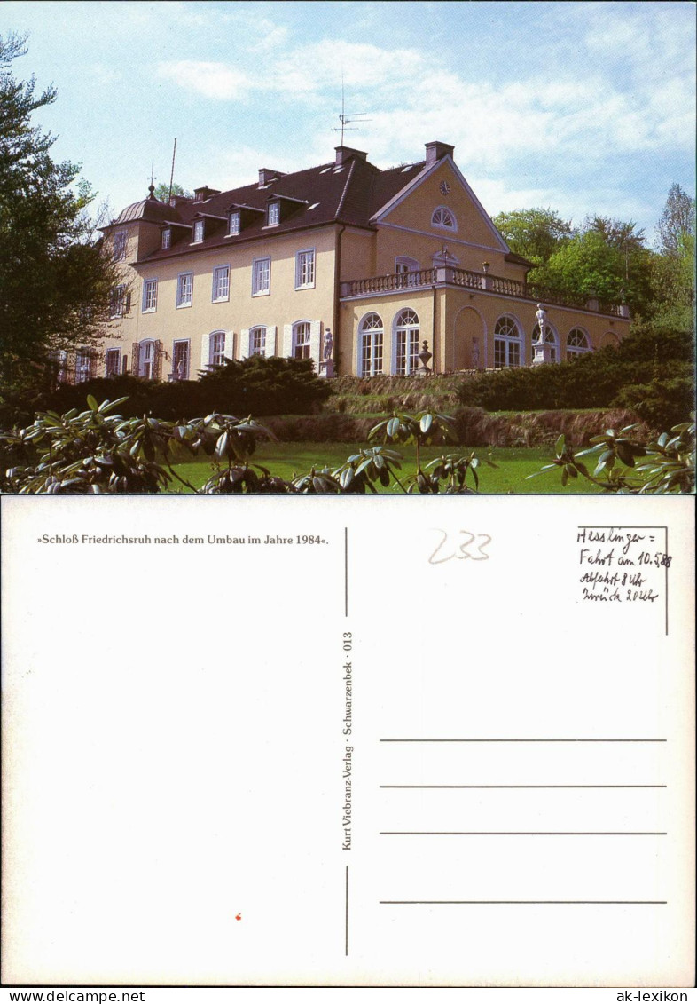 Ansichtskarte Friedrichsruh Schloß Friedrichsruh nach dem Umbau 1984