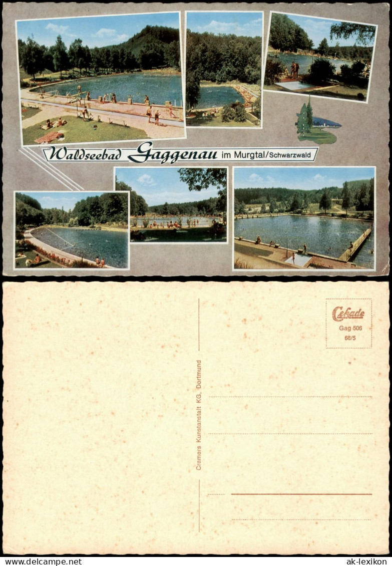 Ansichtskarte Gaggenau Mehrbildkarte vom Waldseebad Gaggenau 1968