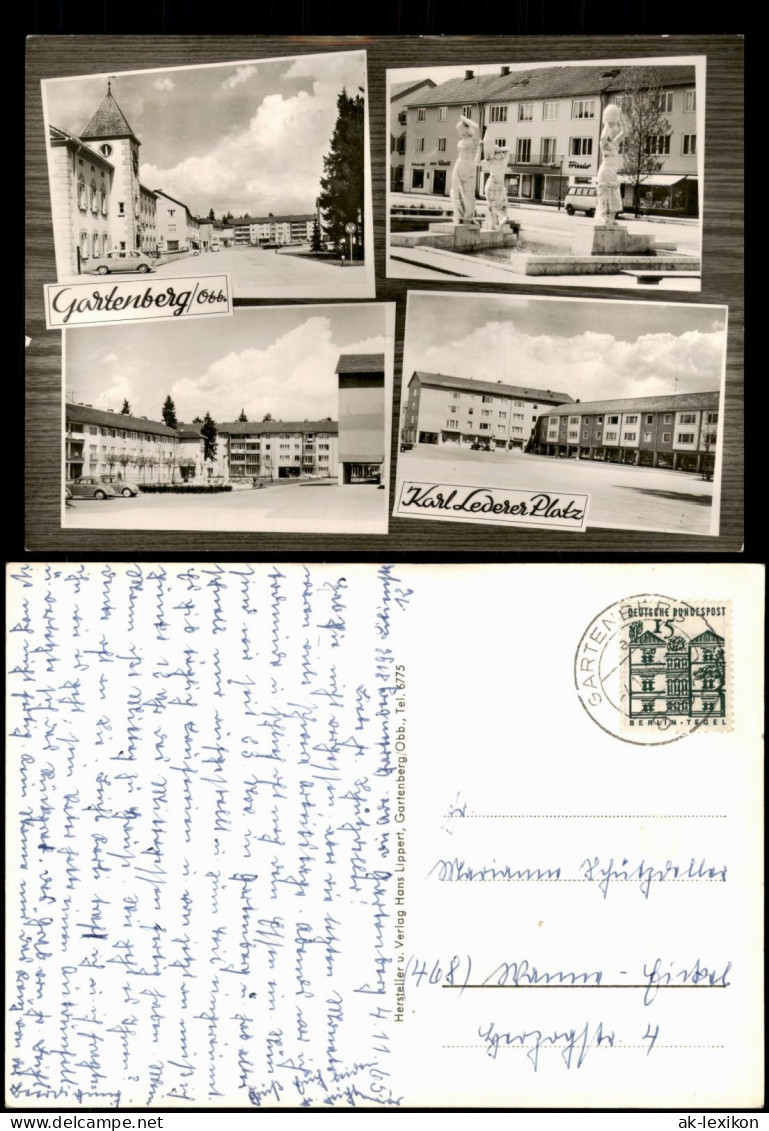 Ansichtskarte Gartenberg-Geretsried 4 Bild Karl Lederer Platz 1965