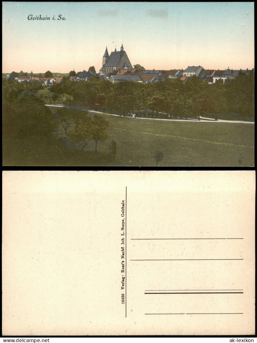 Ansichtskarte Geithain Stadtpartie 1911
