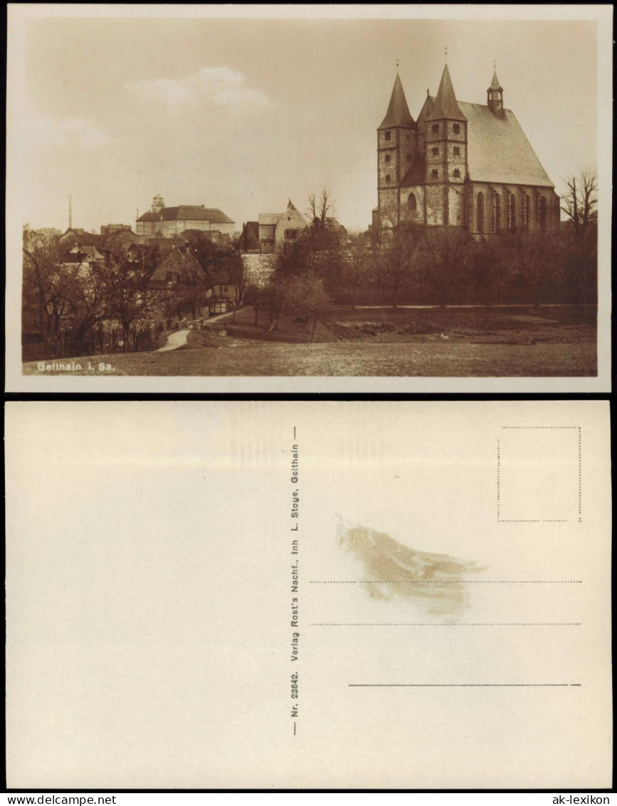 Ansichtskarte Geithain Stadtpartie 1928