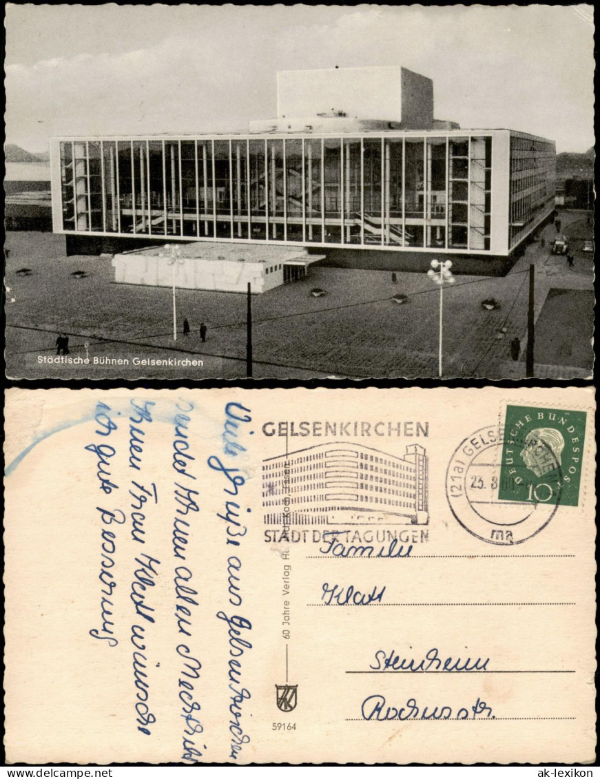 Ansichtskarte Gelsenkirchen Städtische Bühnen Gelsenkirchen 1960