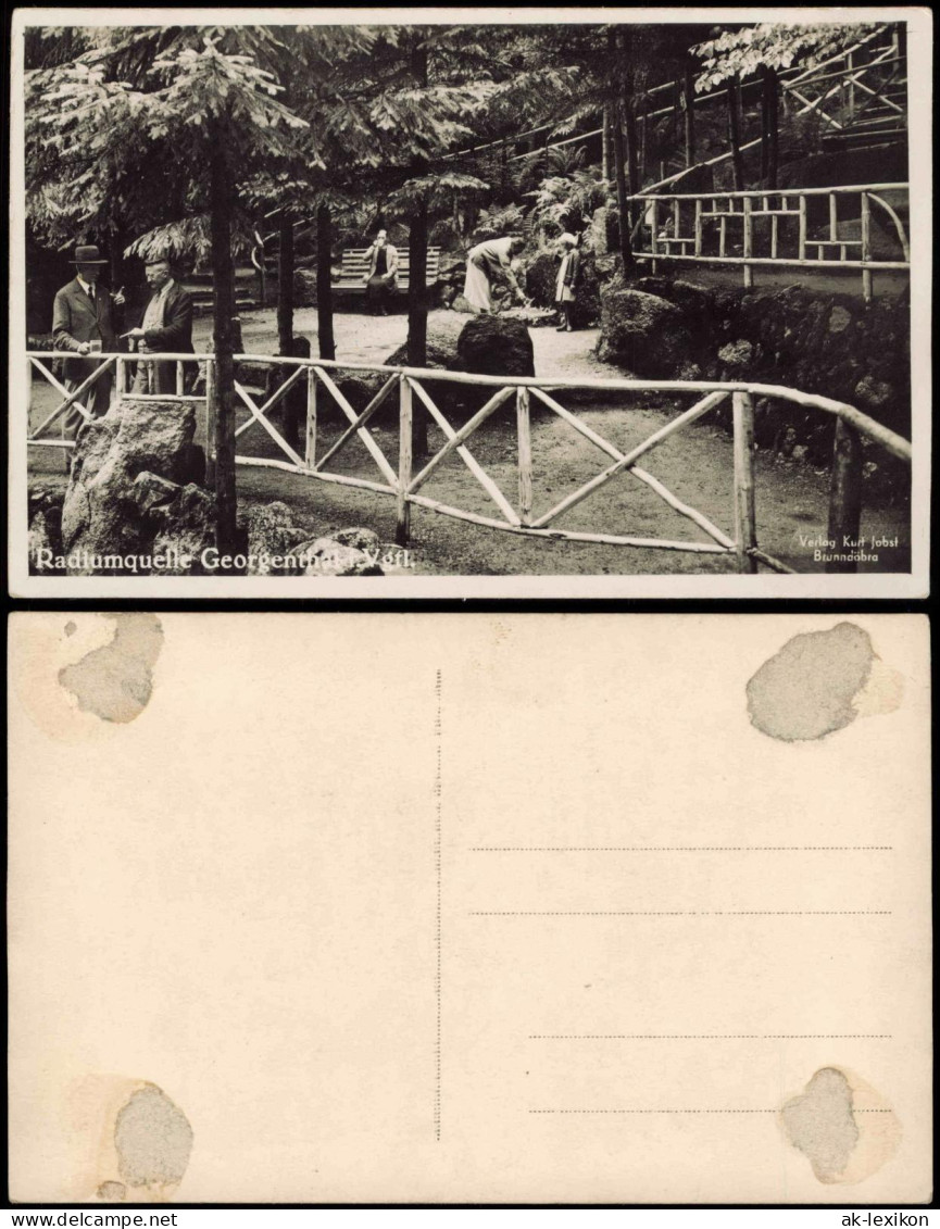 Ansichtskarte Georgenthal (Thüringen) Radiumquelle Georgenthal Vogtland 1940