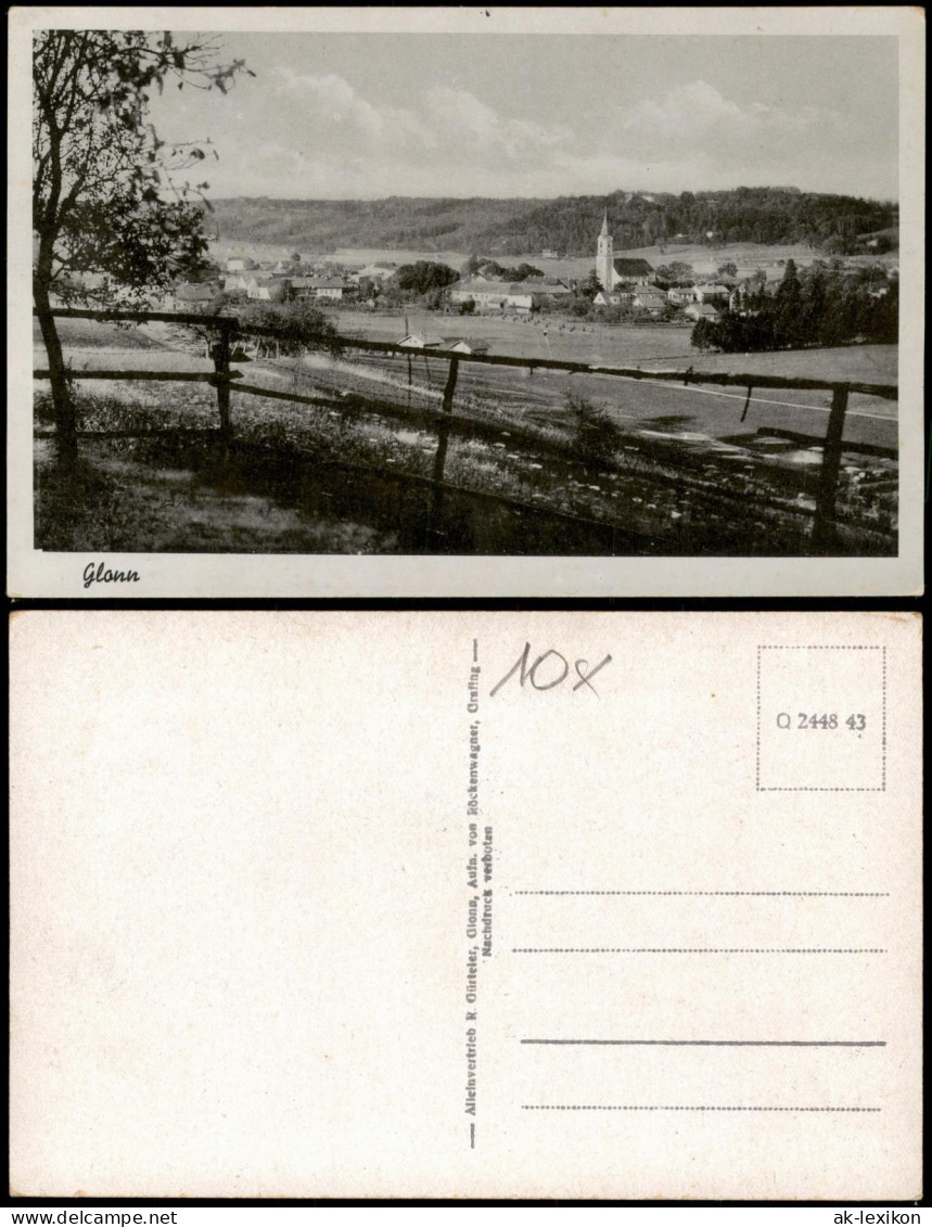 Ansichtskarte Glonn Panorama Gesamtansicht 1943