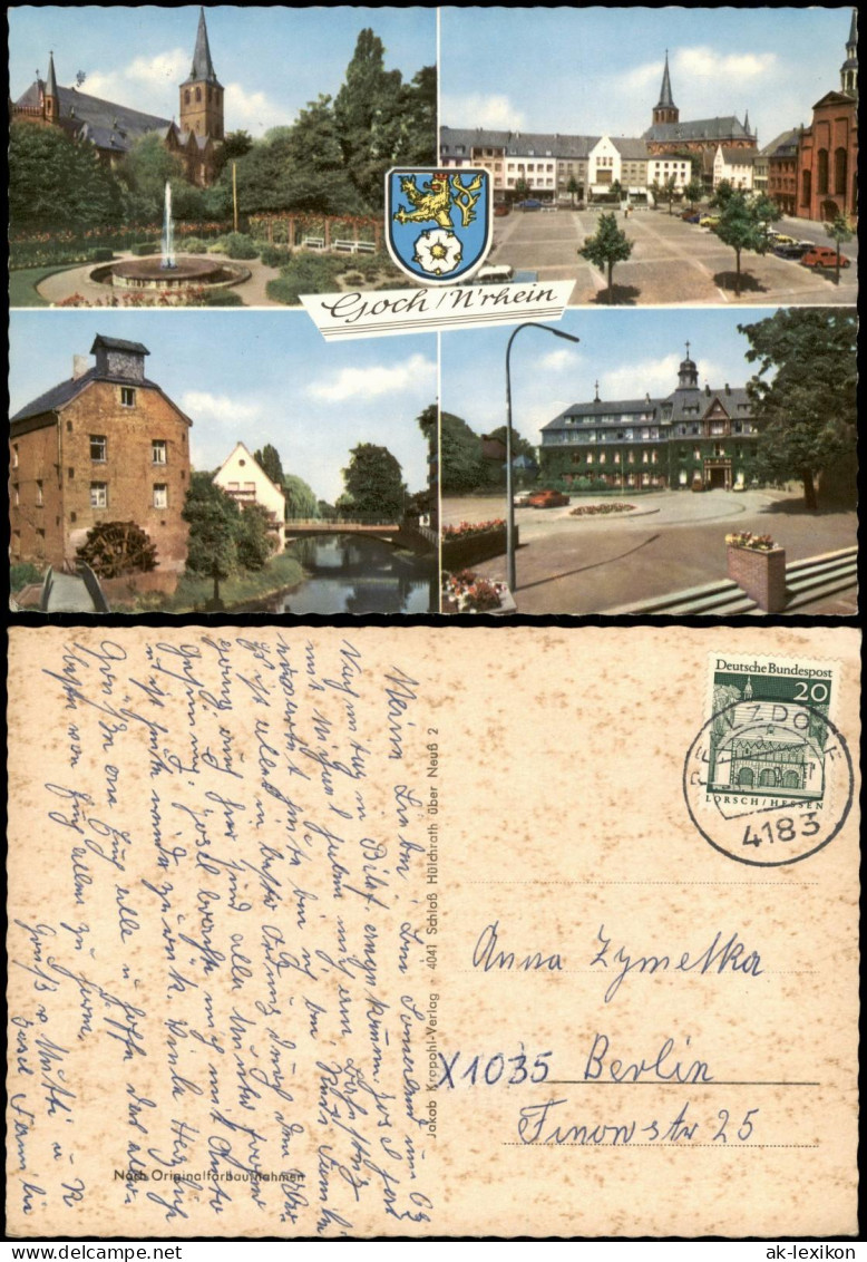 Ansichtskarte Goch 4 Bild: Stadtansichten, Plätze 1964