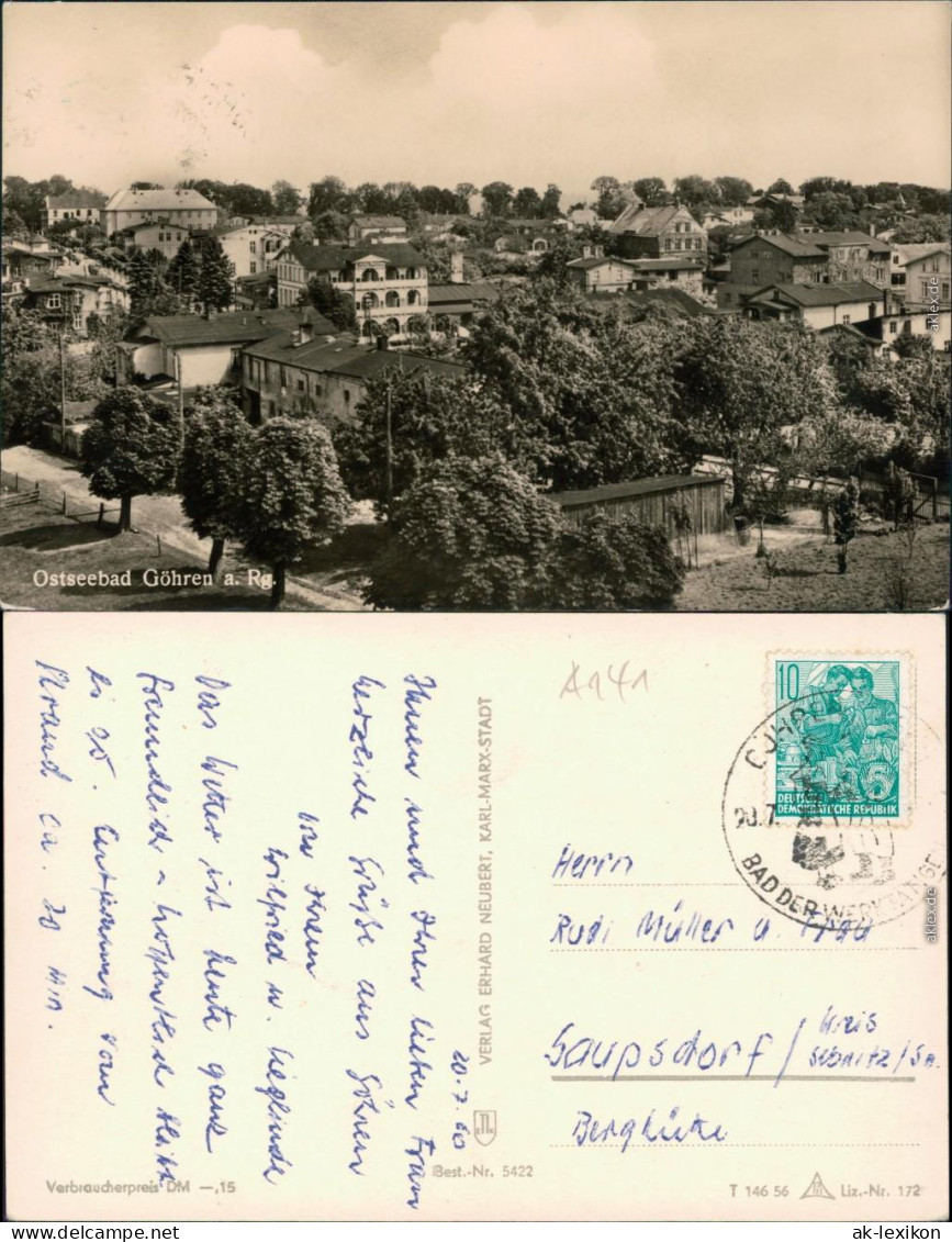 Ansichtskarte Göhren (Rügen) Ostseebad Göhren 1956