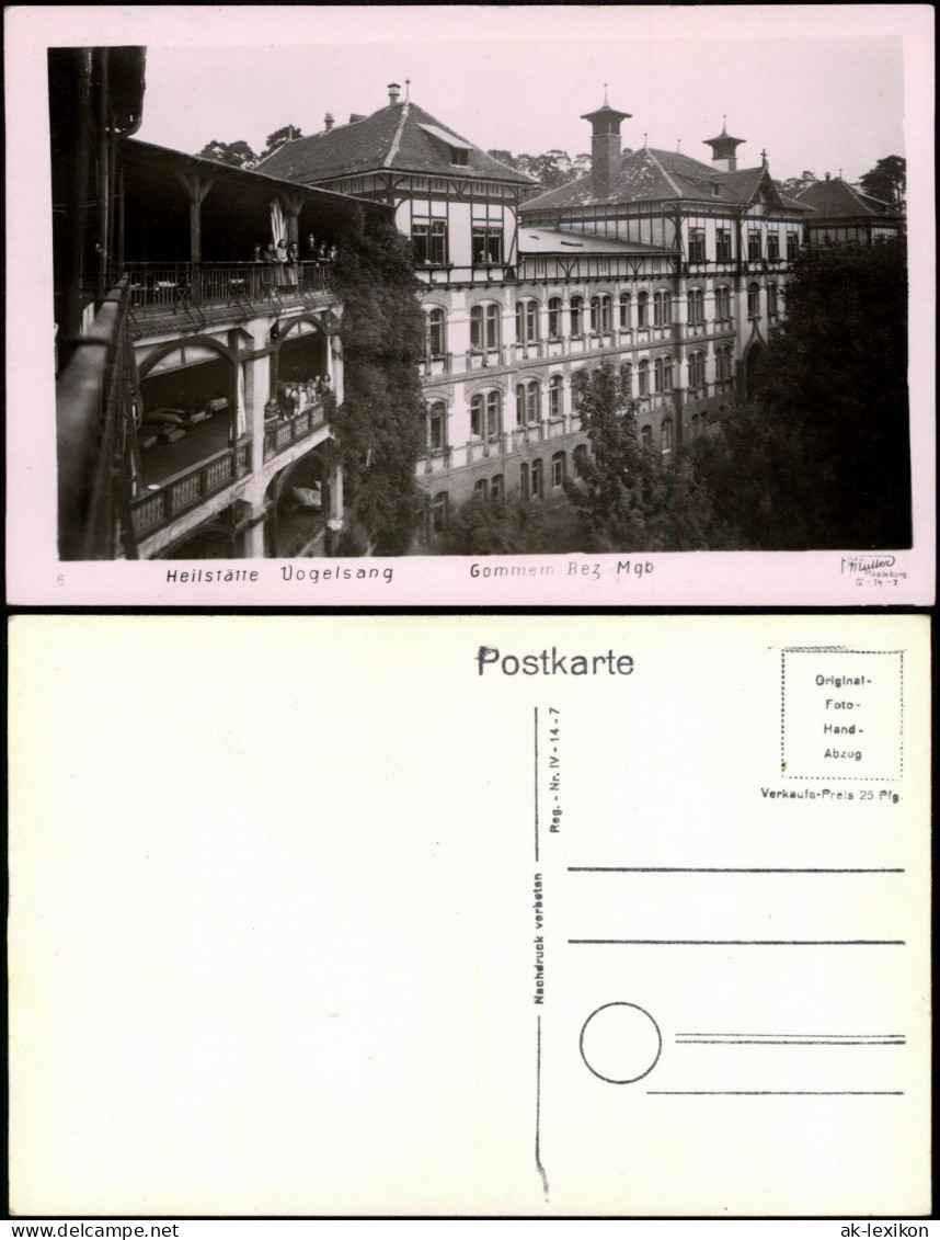 Ansichtskarte Gommern Heilstätte Vogelsang (Gommern) zu DDR-Zeiten 1960