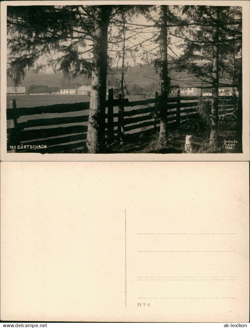 Ansichtskarte Görtschach bei Ferlach Stadtpartie Fotokarte 1928  Kärnten