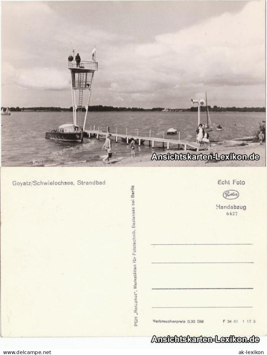 Ansichtskarte Goyatz-Schwielochsee GoyatzSchwielochsee - Strandbad 1961