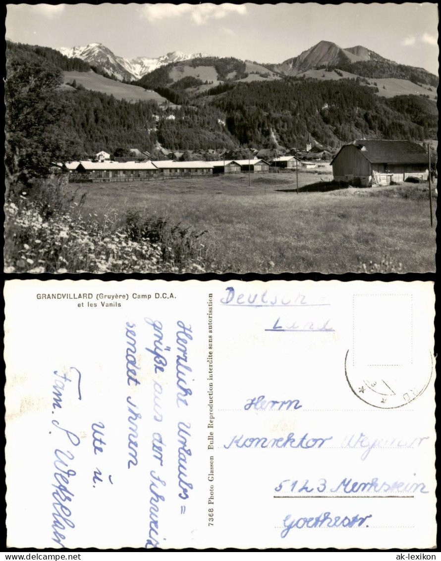 Ansichtskarte Grandvillard Camp D.C.A. und Les Vanils 1965
