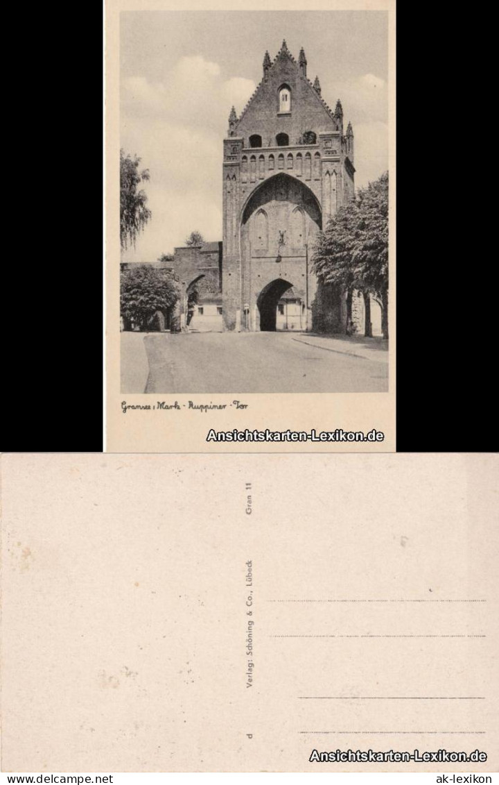 Ansichtskarte Gransee Ruppiner-Tor 1940