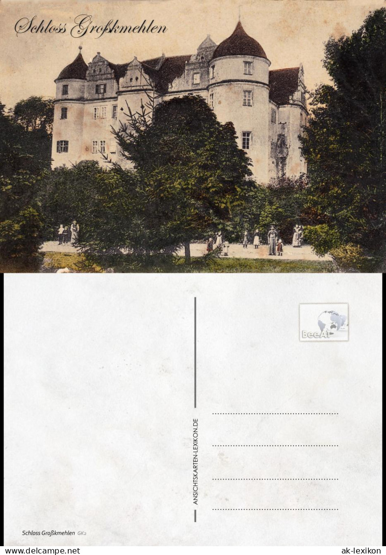 Ansichtskarte Großkmehlen-Ortrand Schloss Großkmehlen 1910 Neudruck 2018