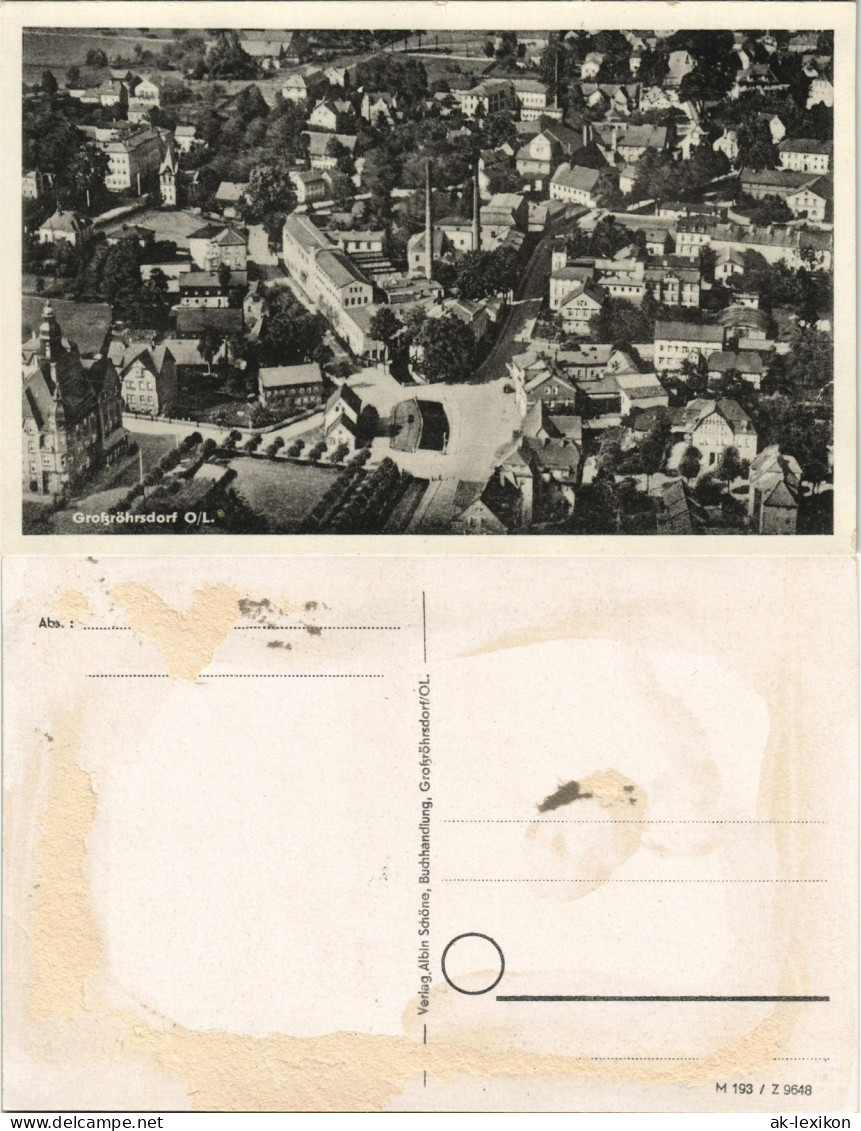 Ansichtskarte Großröhrsdorf Luftbild 1954