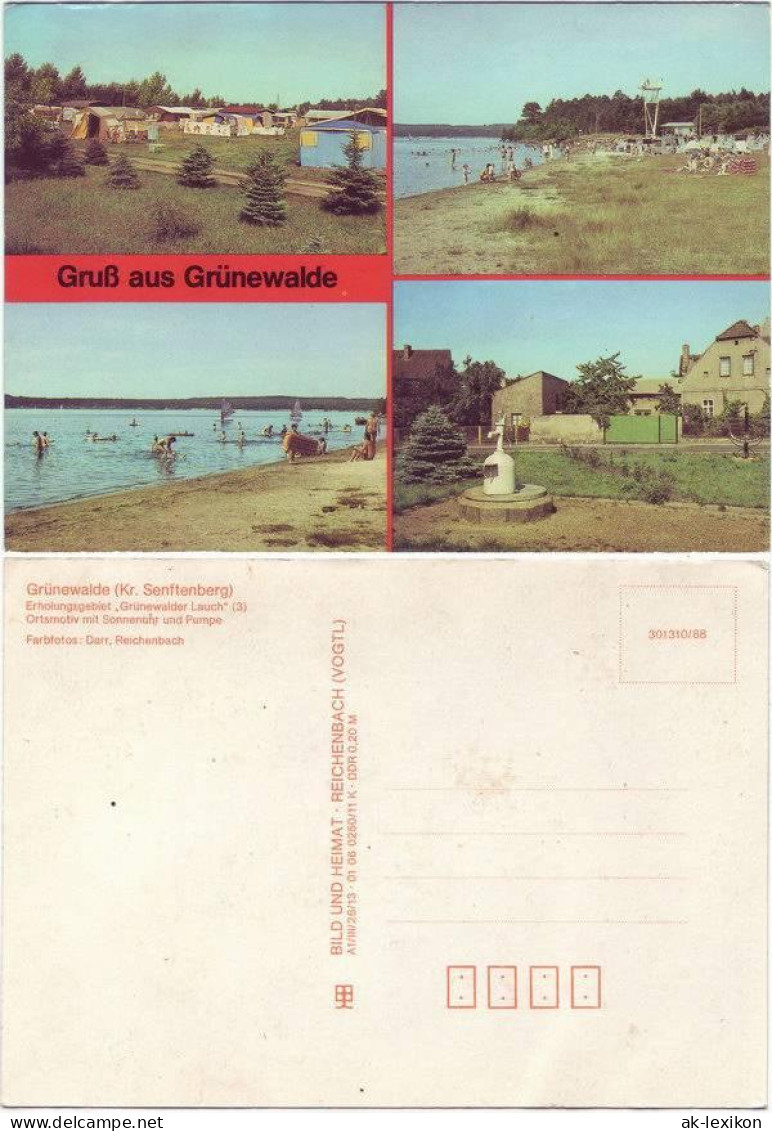 Ansichtskarte Grünewalde-Lauchhammer Gruß aus... 1988