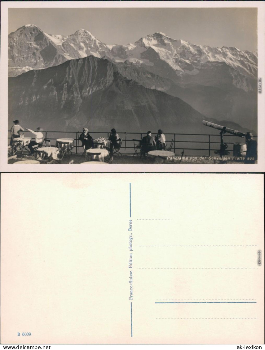 Ansichtskarte Gsteigwiler Schynigen Platte - Bergmassiv 1930