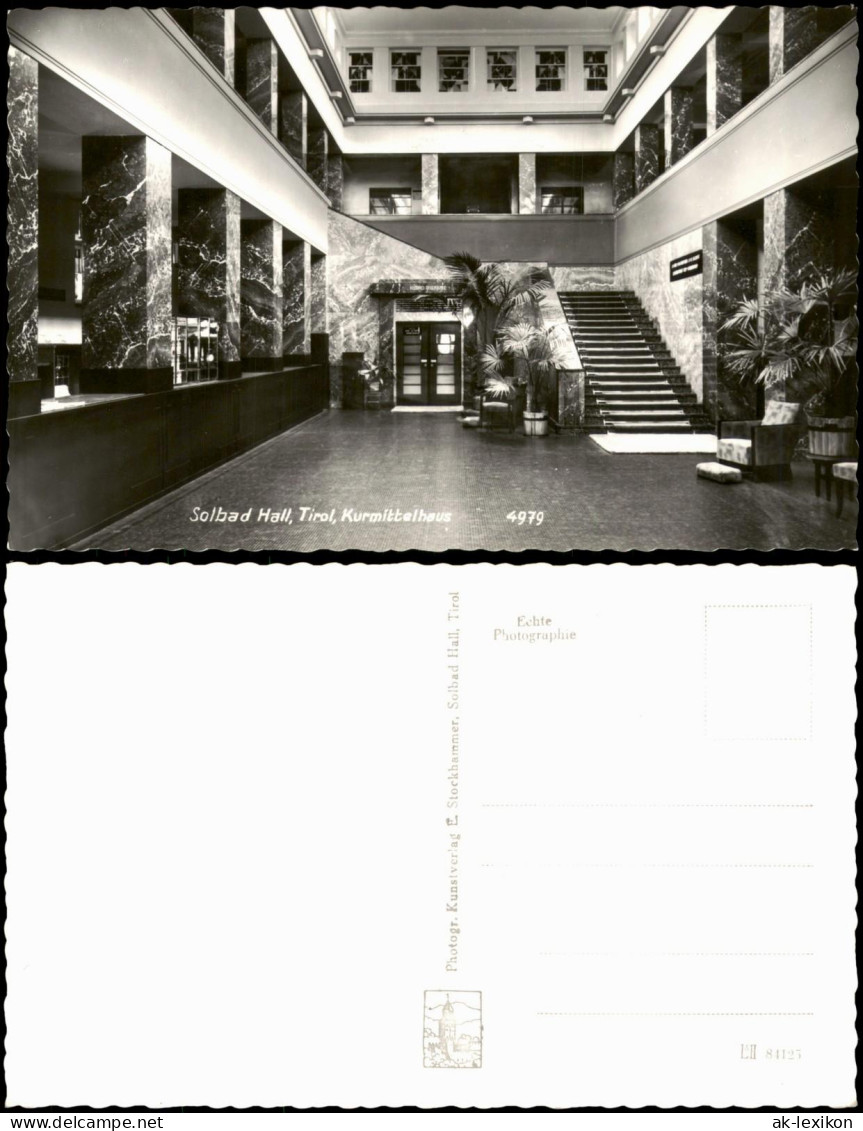 Ansichtskarte Hall in Tirol Solbad Hall Solbad Hall Tirol Kurmittelhaus 1955