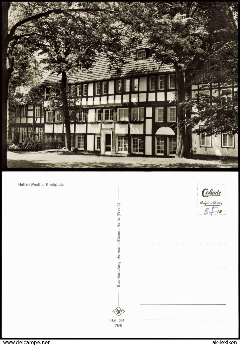 Ansichtskarte Halle (Westfalen) Kirchplatz - Fotokarte 1975